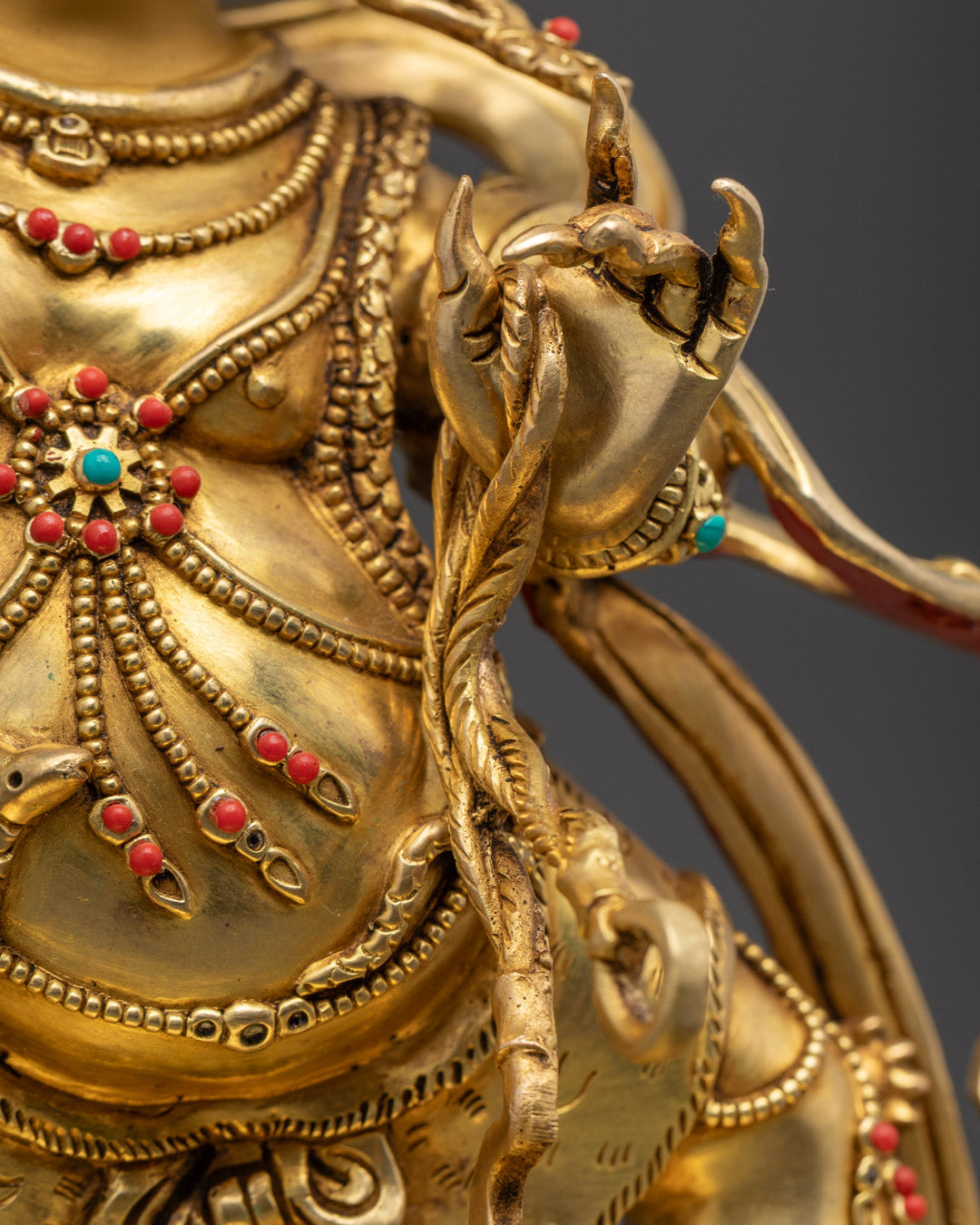 Nepalese Vajrapani Statue | Handcrafted Wrathful Figurine