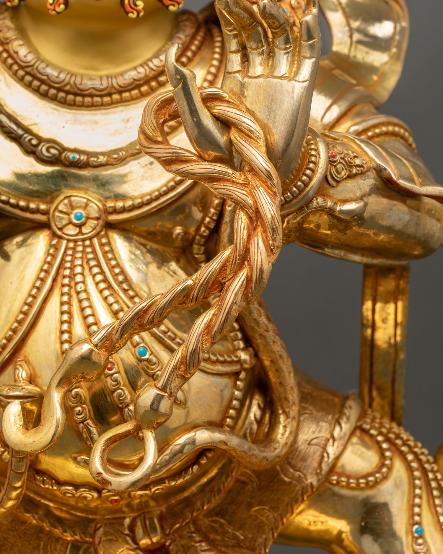 Vajrapani Statue | Large-Size Copper and Gold Gilded Buddhist Art