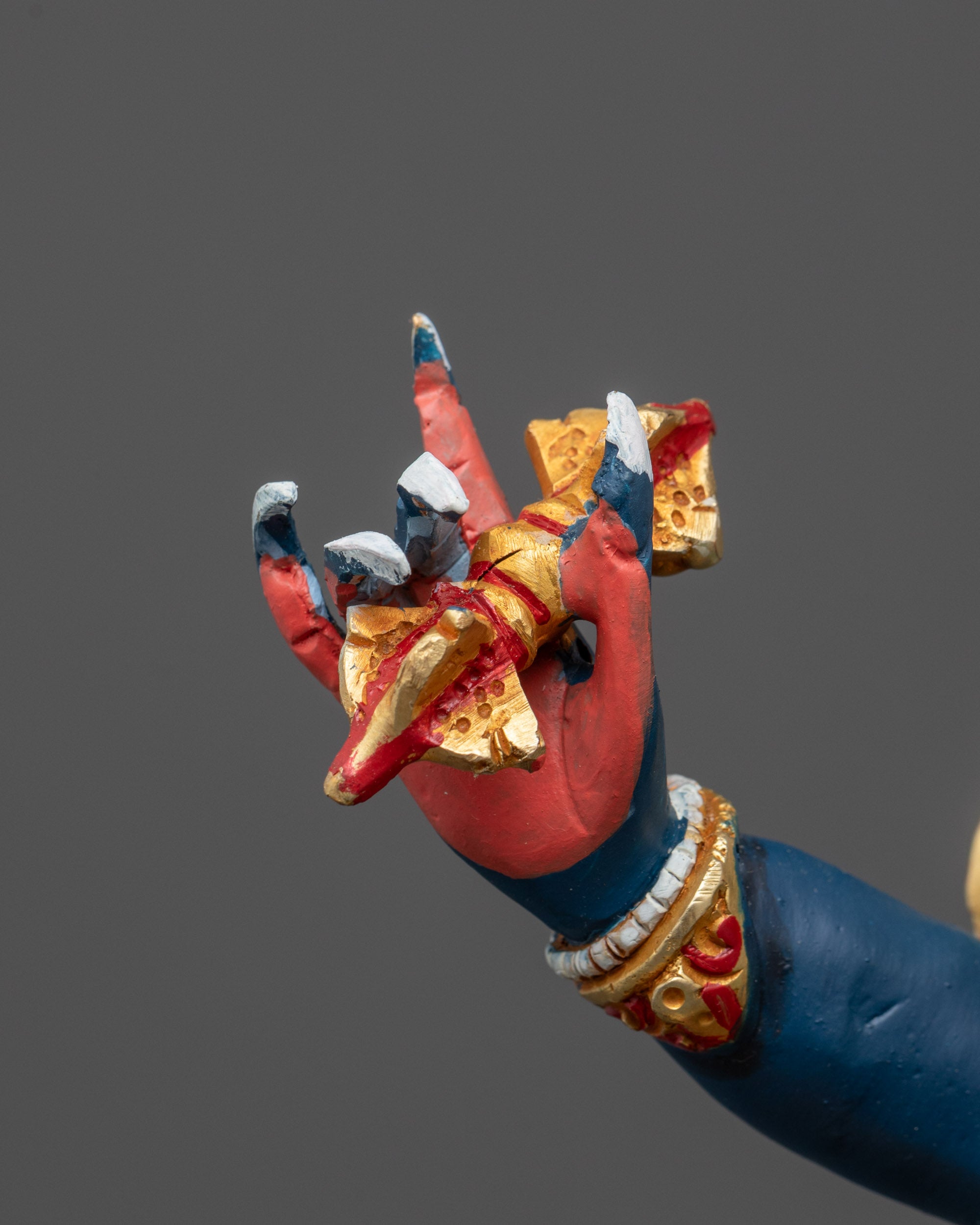 Nepalese Four-Armed Vajrapani Sculpture | Spiritual Power Deity