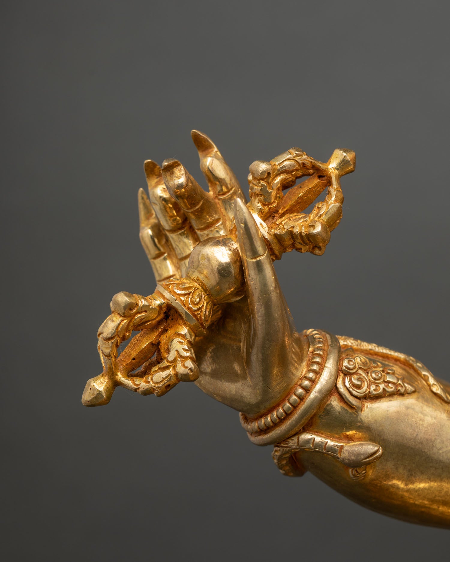 Vajrapani Statue | Large-Size Copper and Gold Gilded Buddhist Art