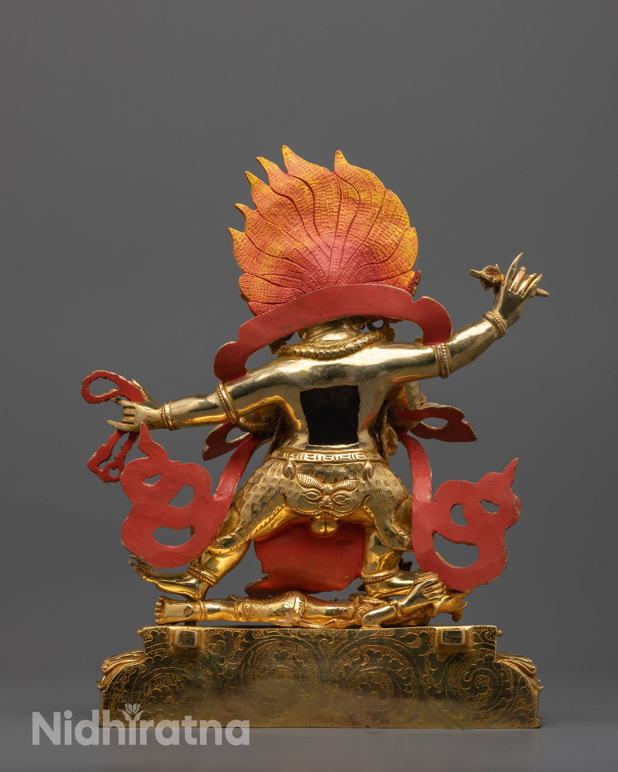 Himalayan Vajrapani Four-Armed Statue | Traditional Protector Figure