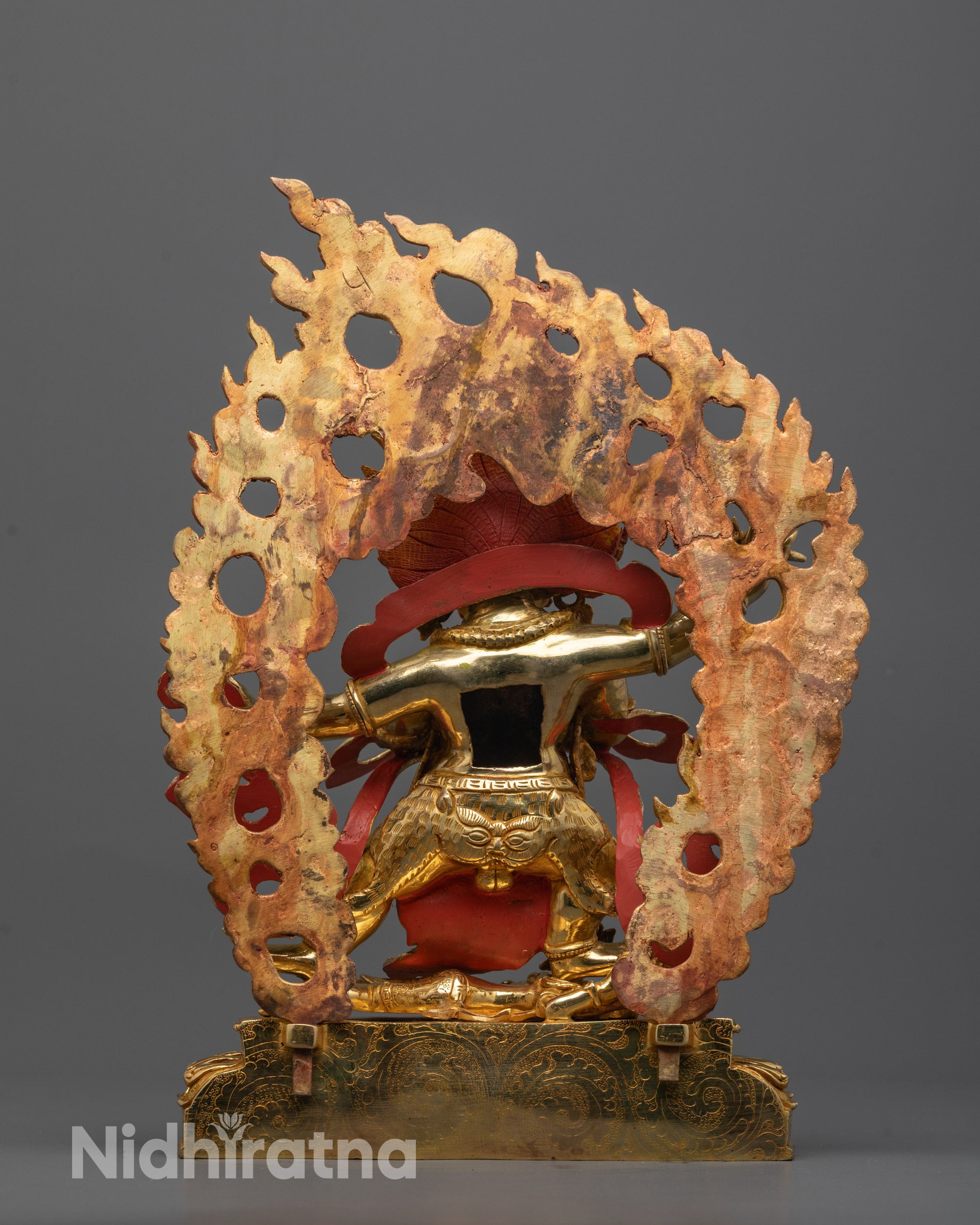 Himalayan Vajrapani Four-Armed Statue | Traditional Protector Figure