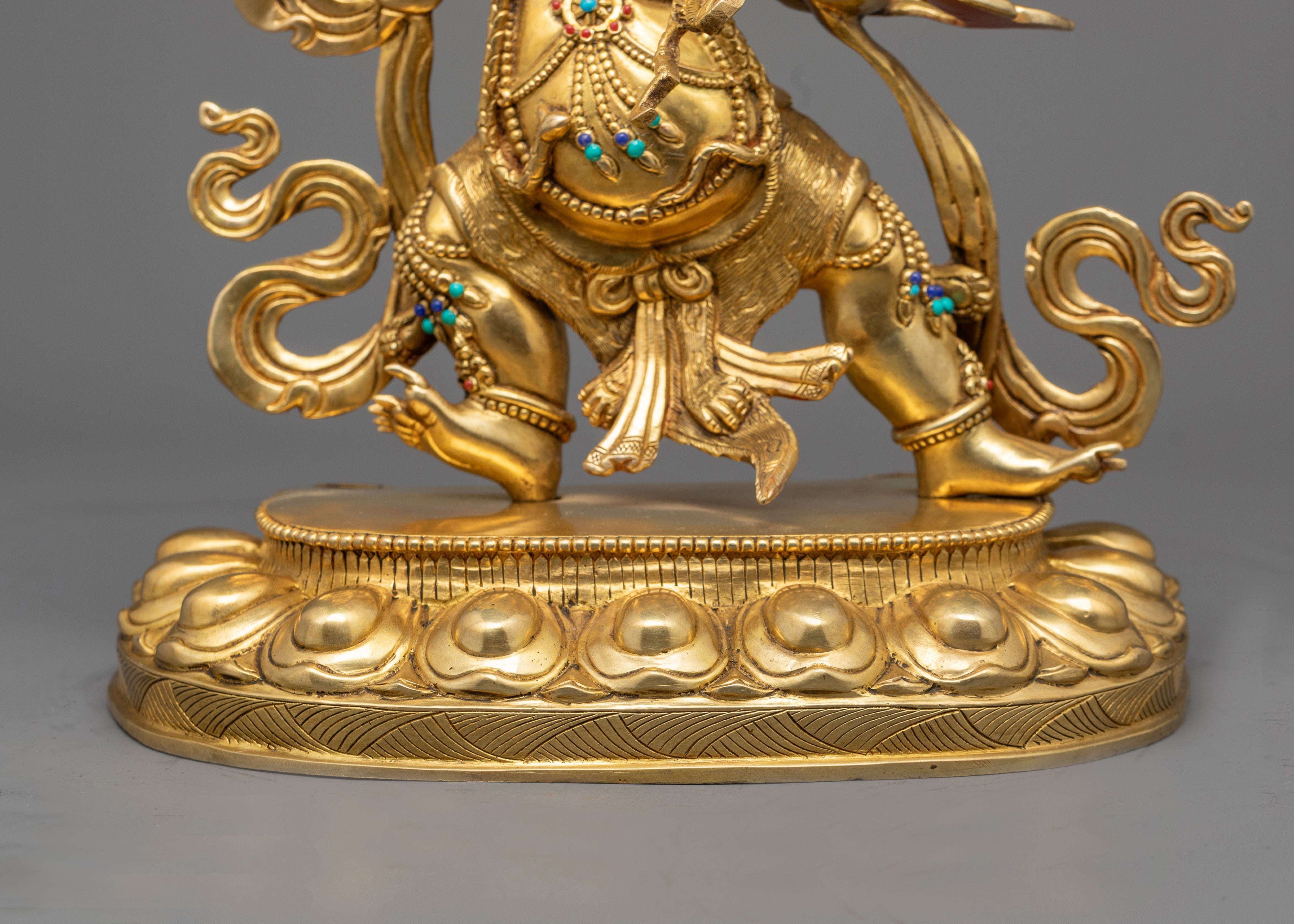 Hand-Carved Vajrapani Statue | Nepalese Buddhist Art