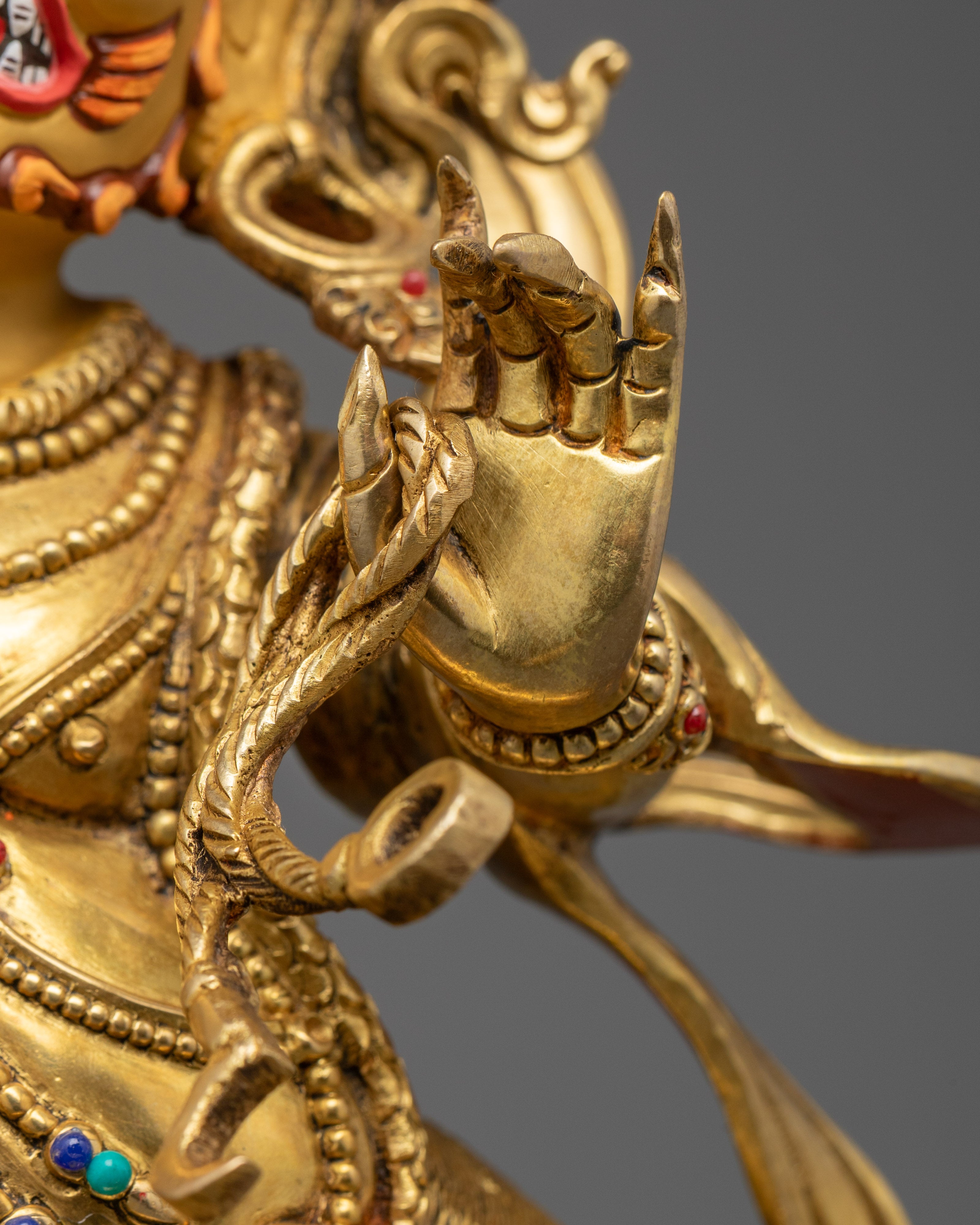 Hand-Carved Vajrapani Statue | Nepalese Buddhist Art