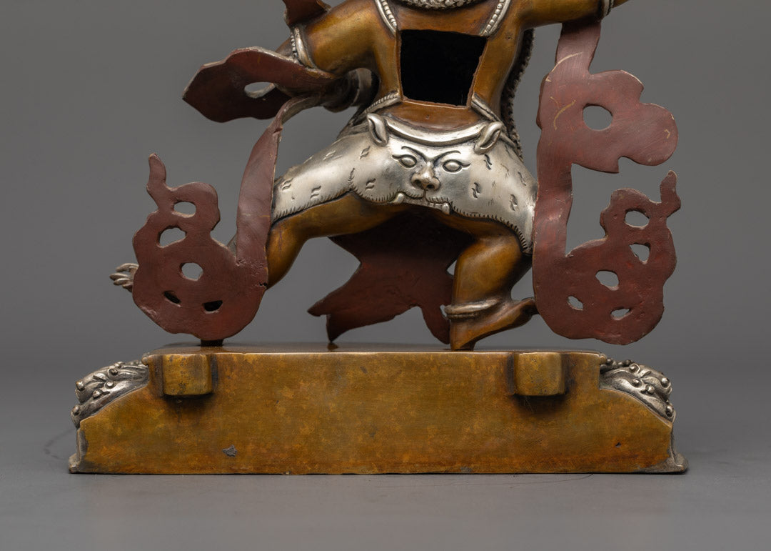Vajrapani Oxidized Copper Statue | Traditional Himalayan Artwork