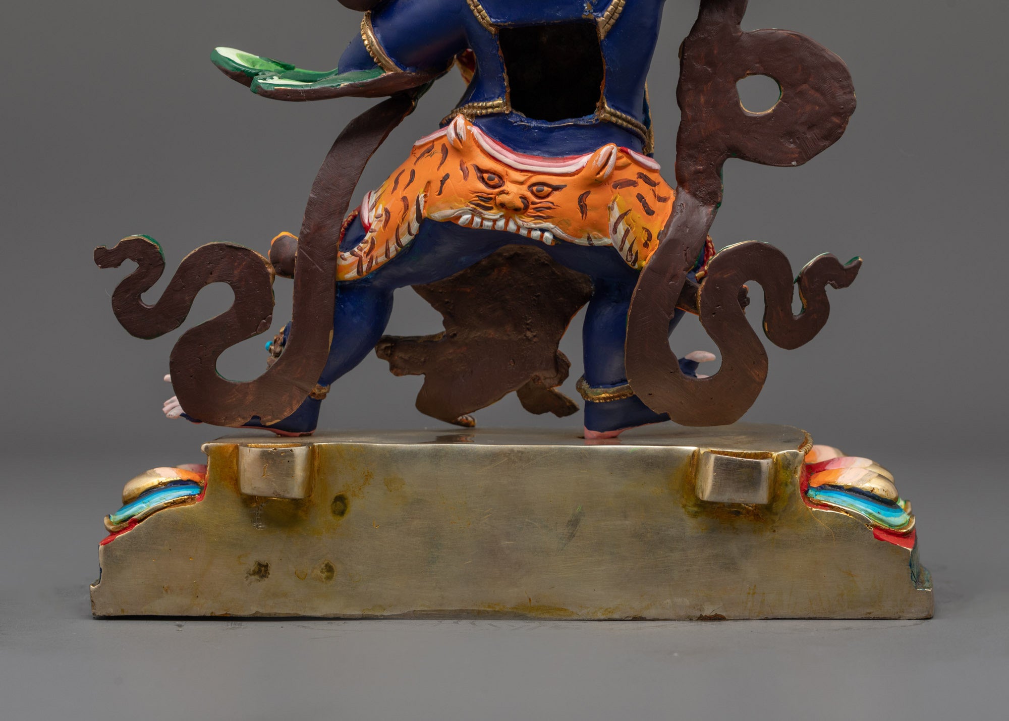 Nepalese Vajrapani Statue | Beautifully Hand-Painted Dark Blue Color