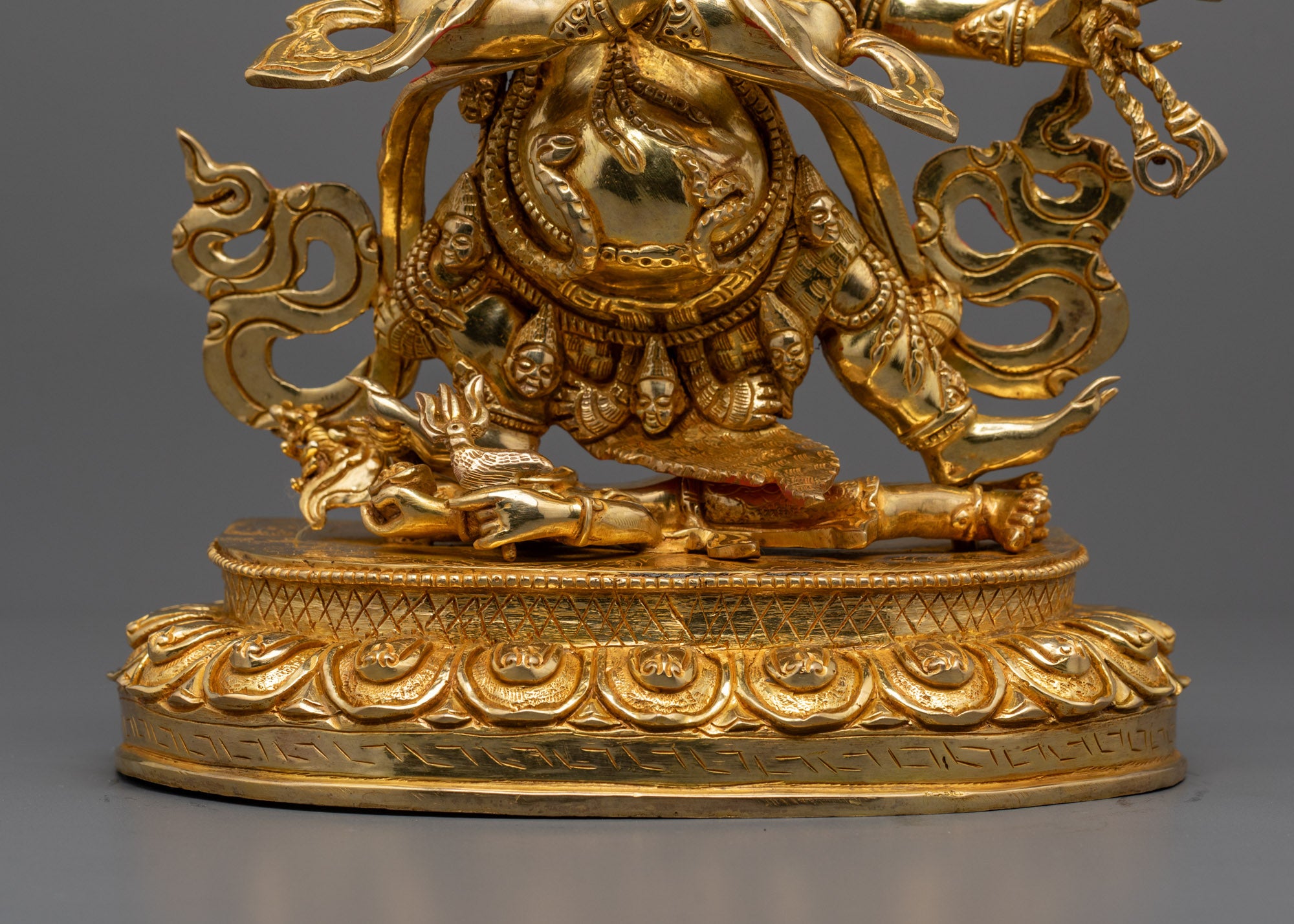 Himalayan Vajrapani Four-Armed Statue | Traditional Protector Figure