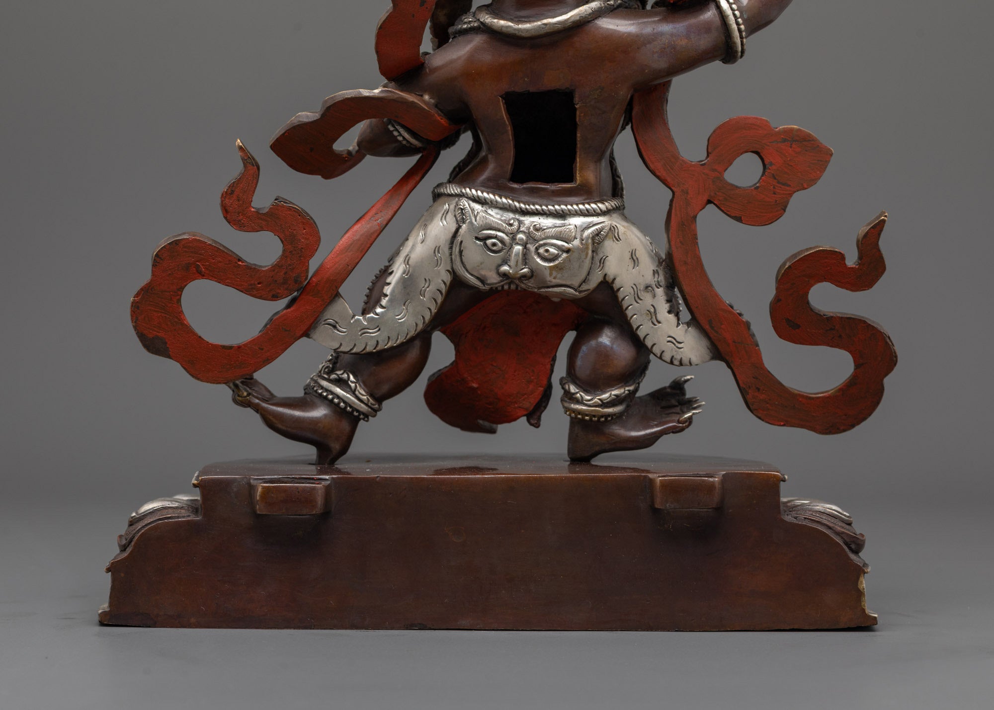 Fierce Vajrapani Statue | Handcrafted Oxidized Protector of the Dharma