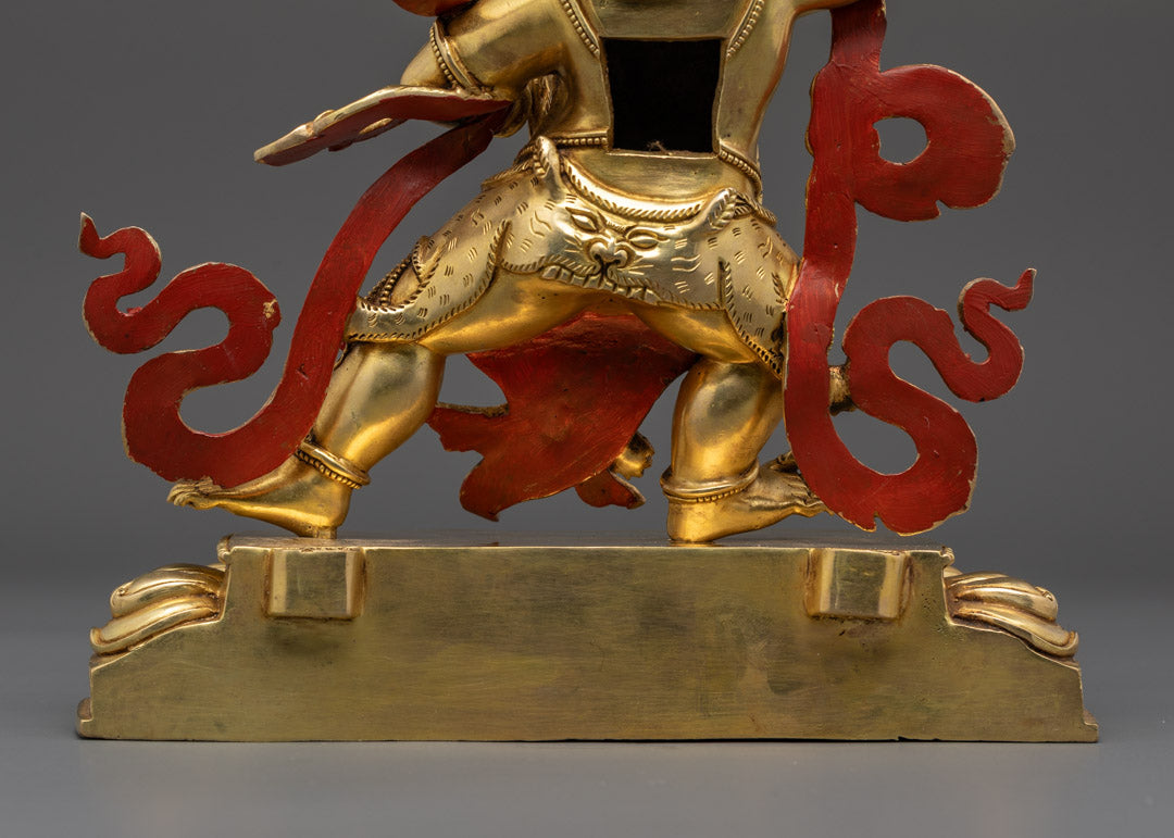 Nepalese Vajrapani Statue | Handcrafted Wrathful Figurine