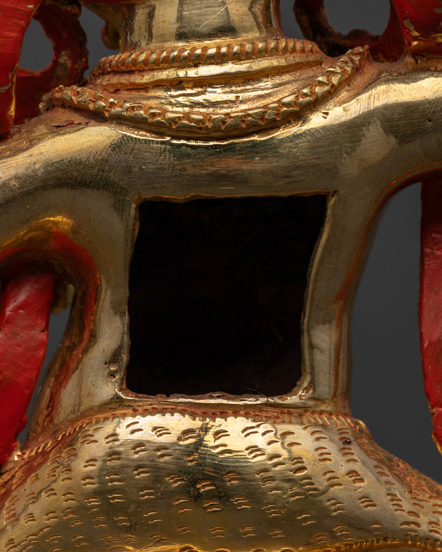 Vajrapani Sadhana Statue: Handcrafted Tibetan Art