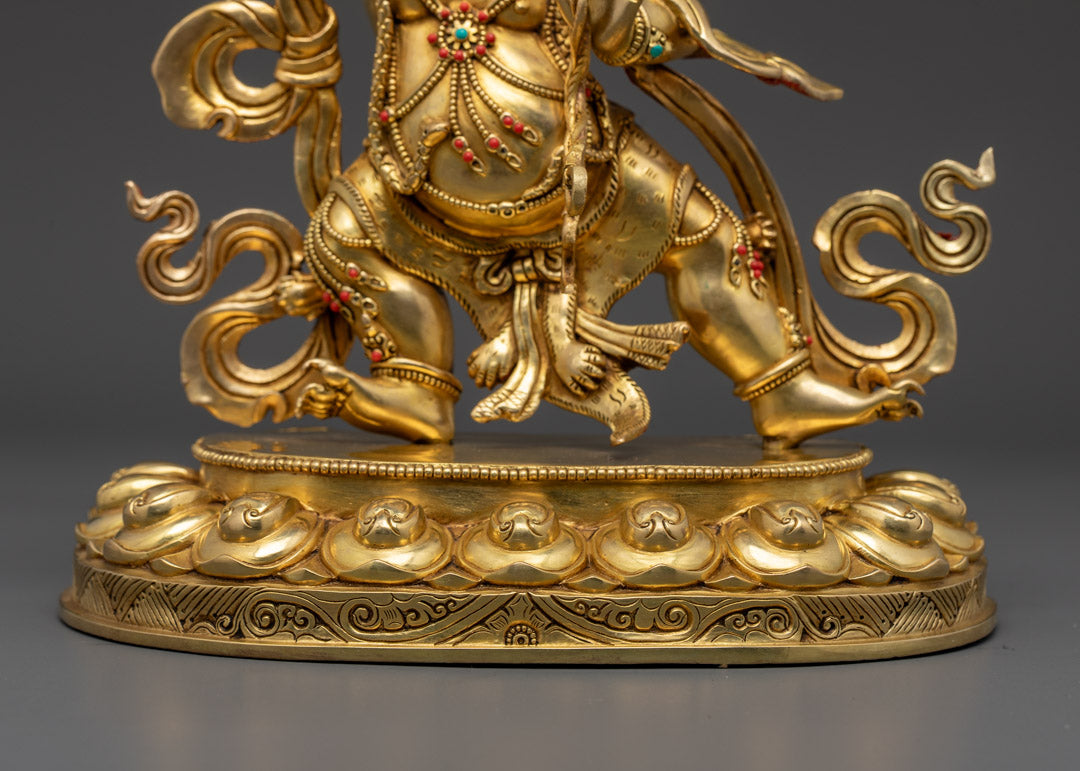 Nepalese Vajrapani Statue | Handcrafted Wrathful Figurine
