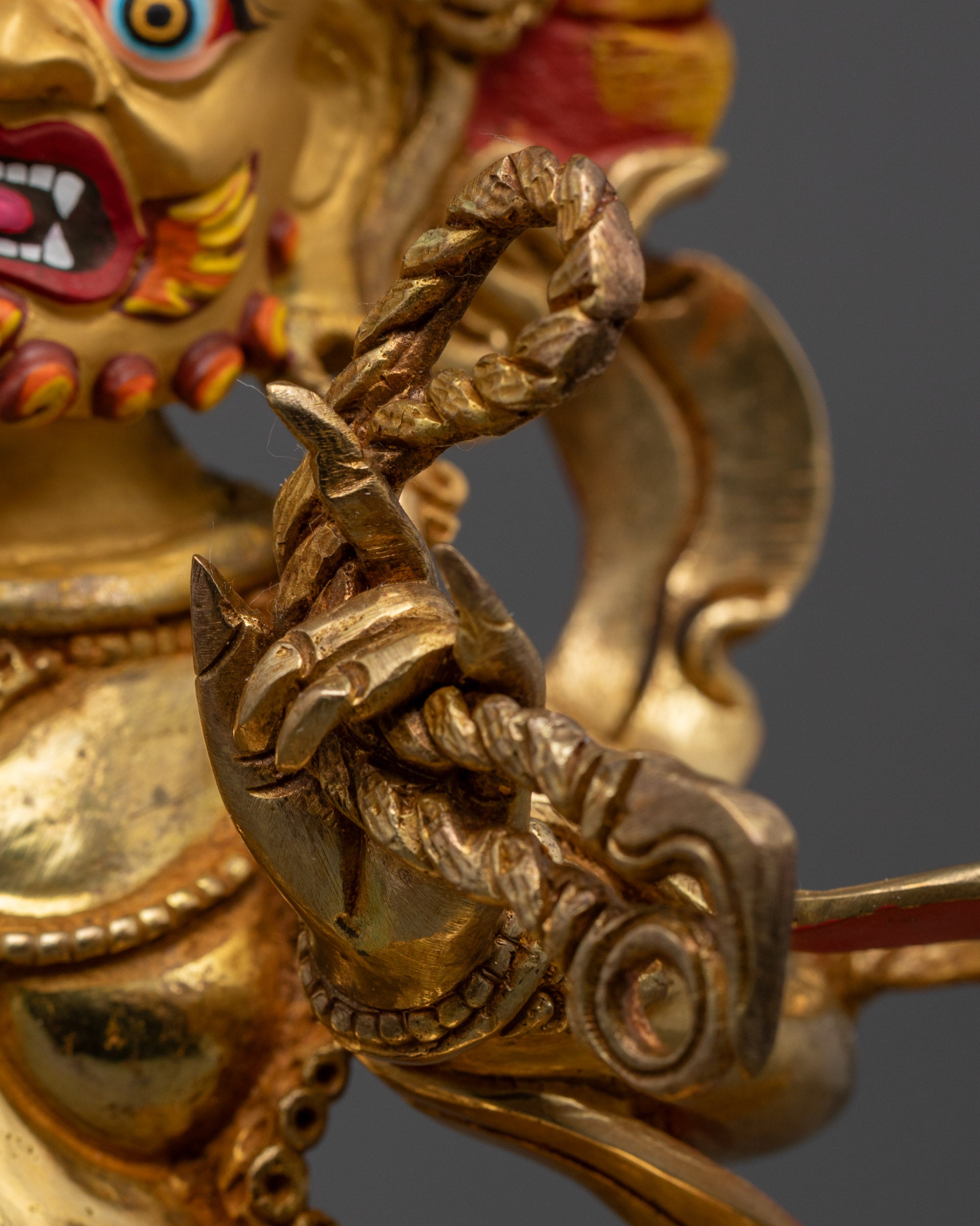 Wrathful Vajrapani Statue | Spiritual Protector Figurine