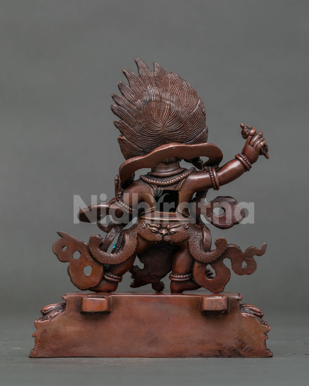Oxidized Vajrapani Statue | Powerful Buddhist Protector Sculpture