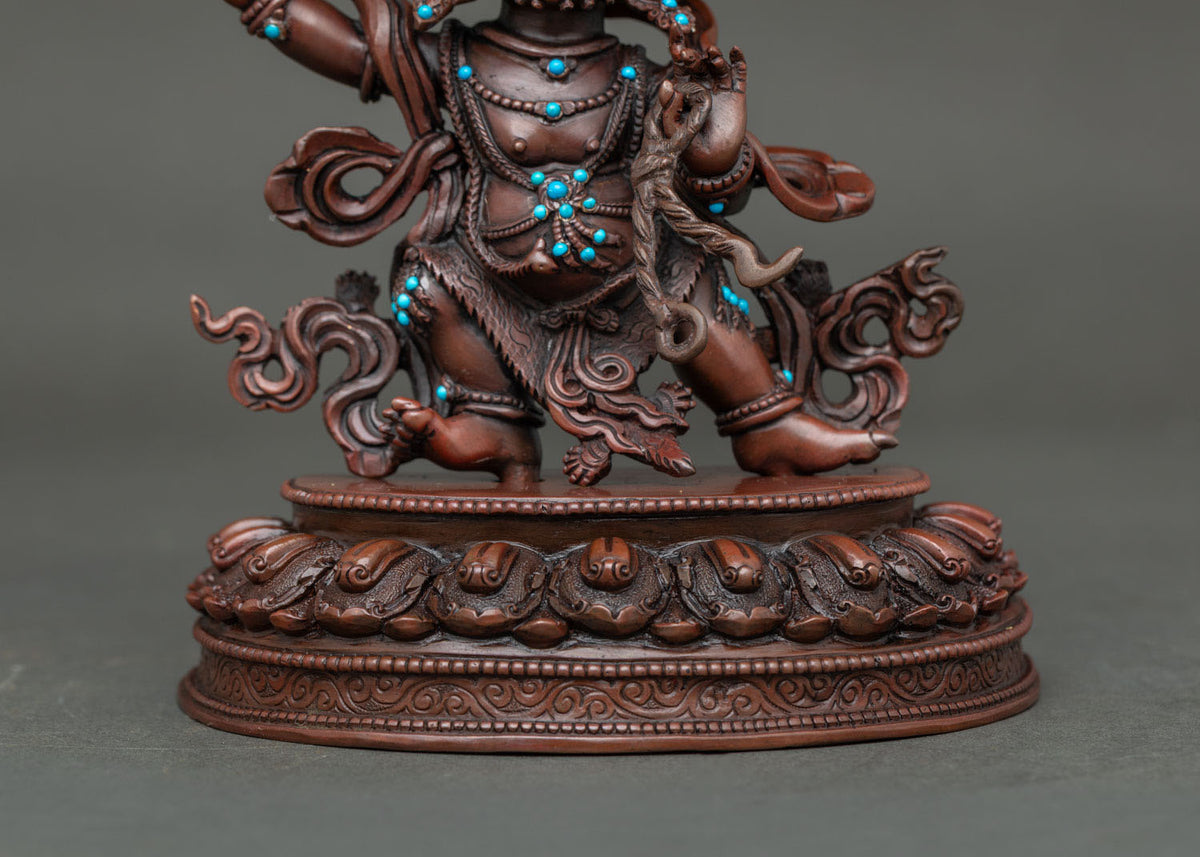 Oxidized Vajrapani Statue | Powerful Buddhist Protector Sculpture
