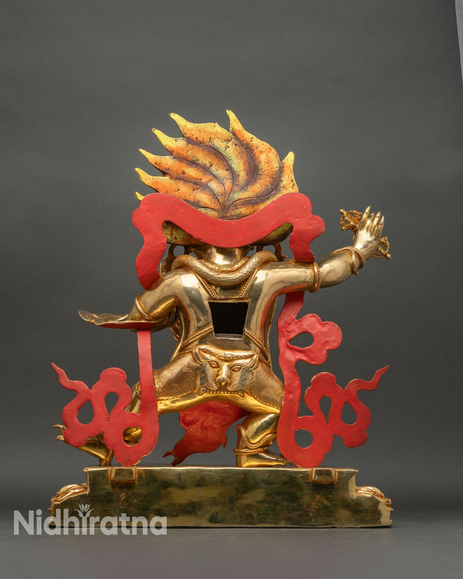 Vajrapani Statue | Large-Size Copper and Gold Gilded Buddhist Art