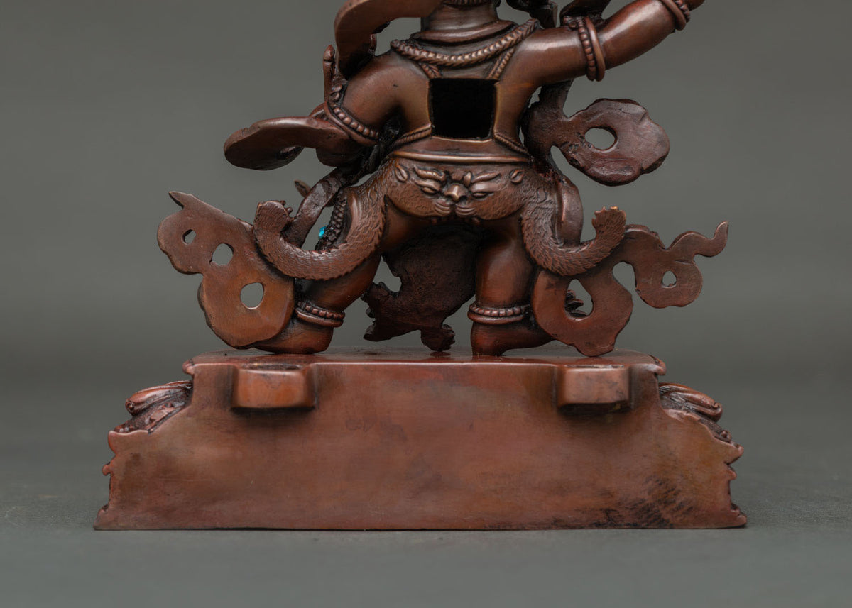 Oxidized Vajrapani Statue | Powerful Buddhist Protector Sculpture