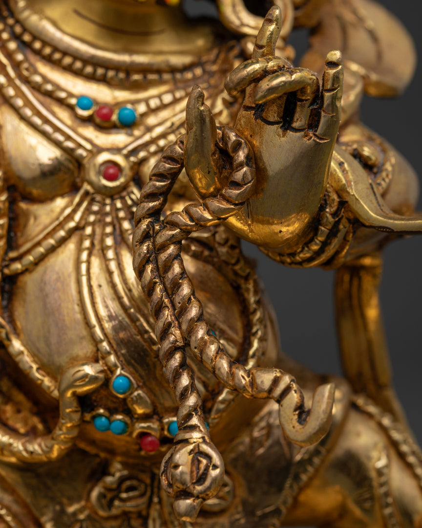 lefthand of vajrapani statue holding noose | Vajrapani meditation statues