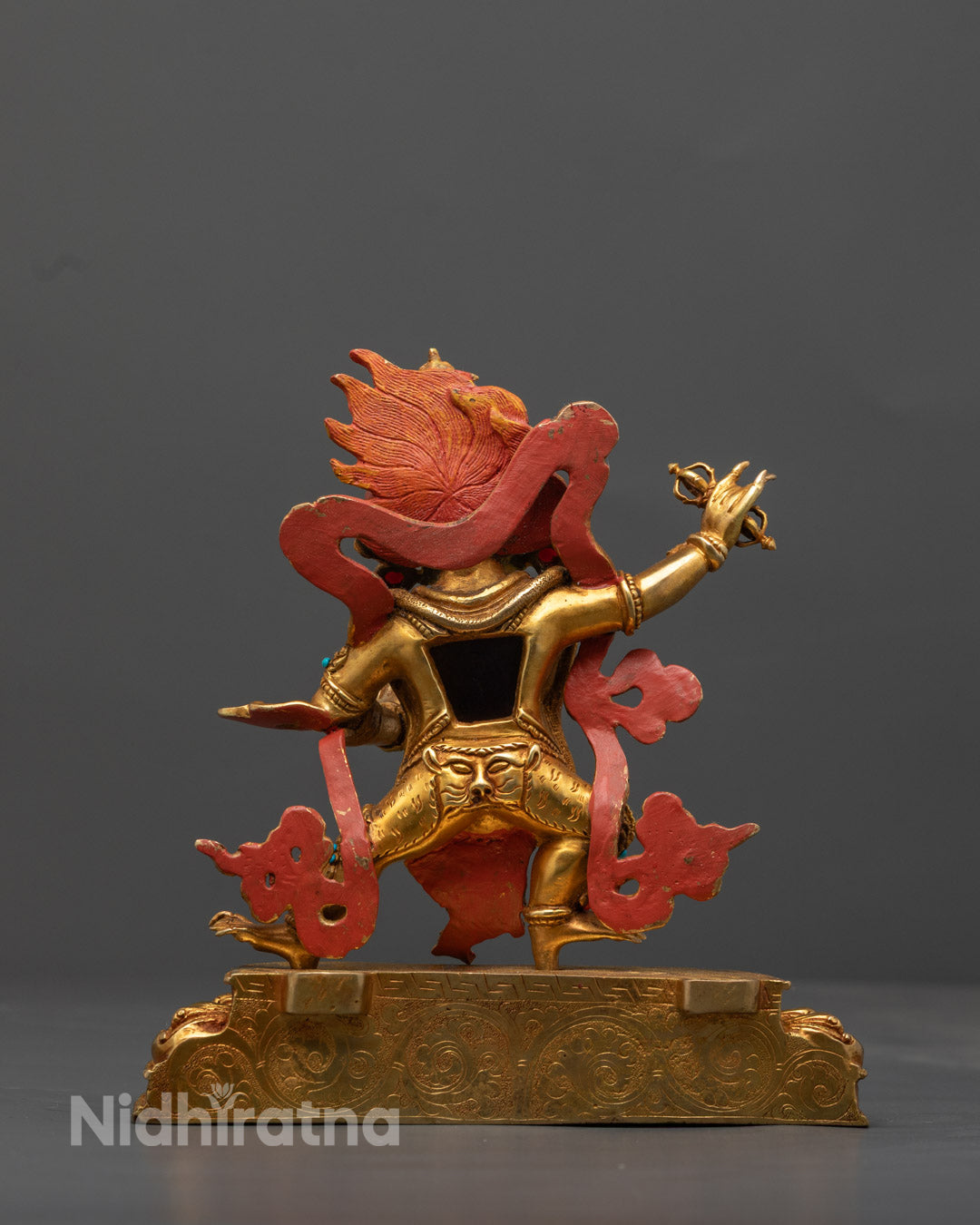 Vajrapani Statue | Empowering Copper Art with 24K Gold