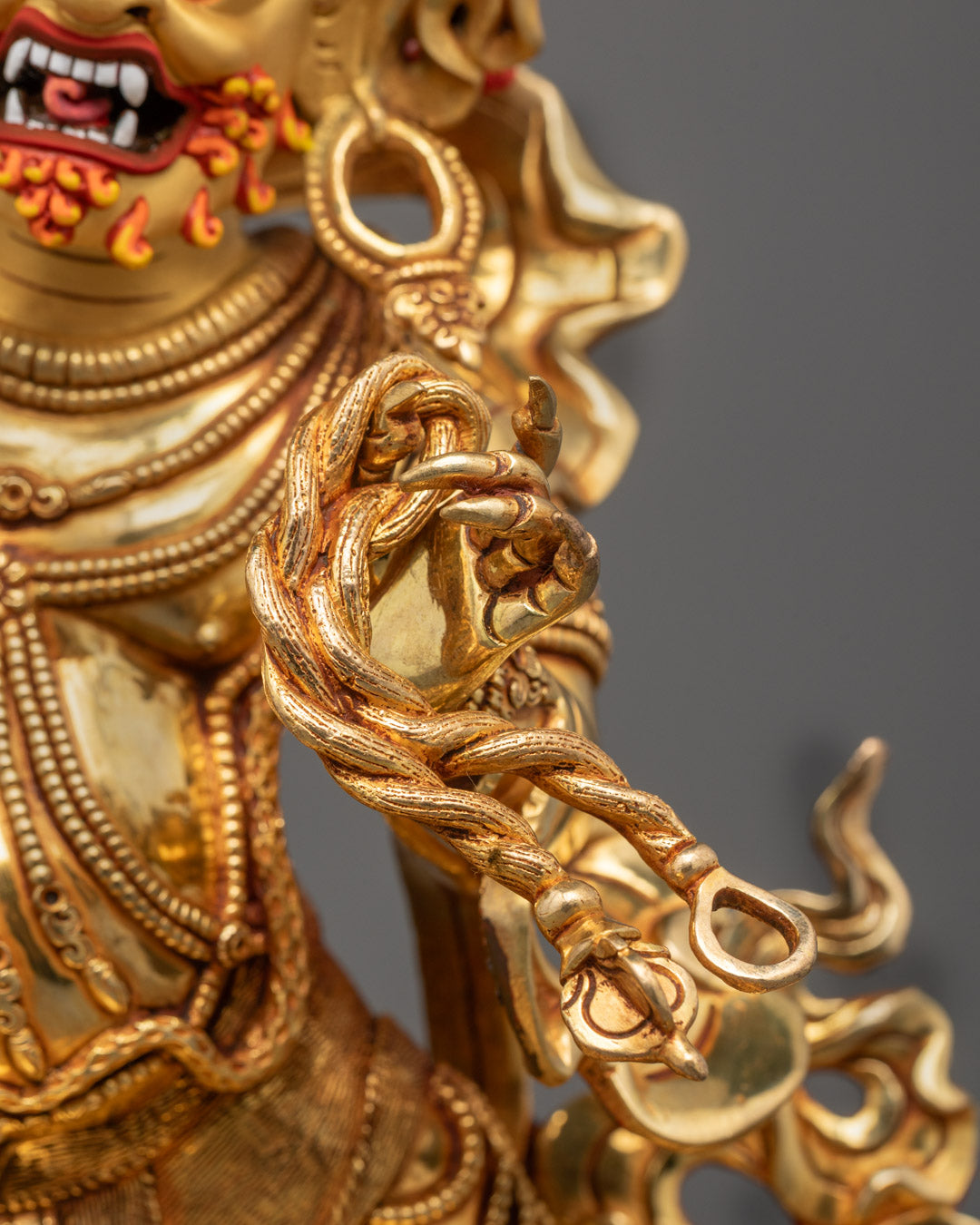 Vajrapani Statue | Hand-Carved 24k Fire-Gilded Copper