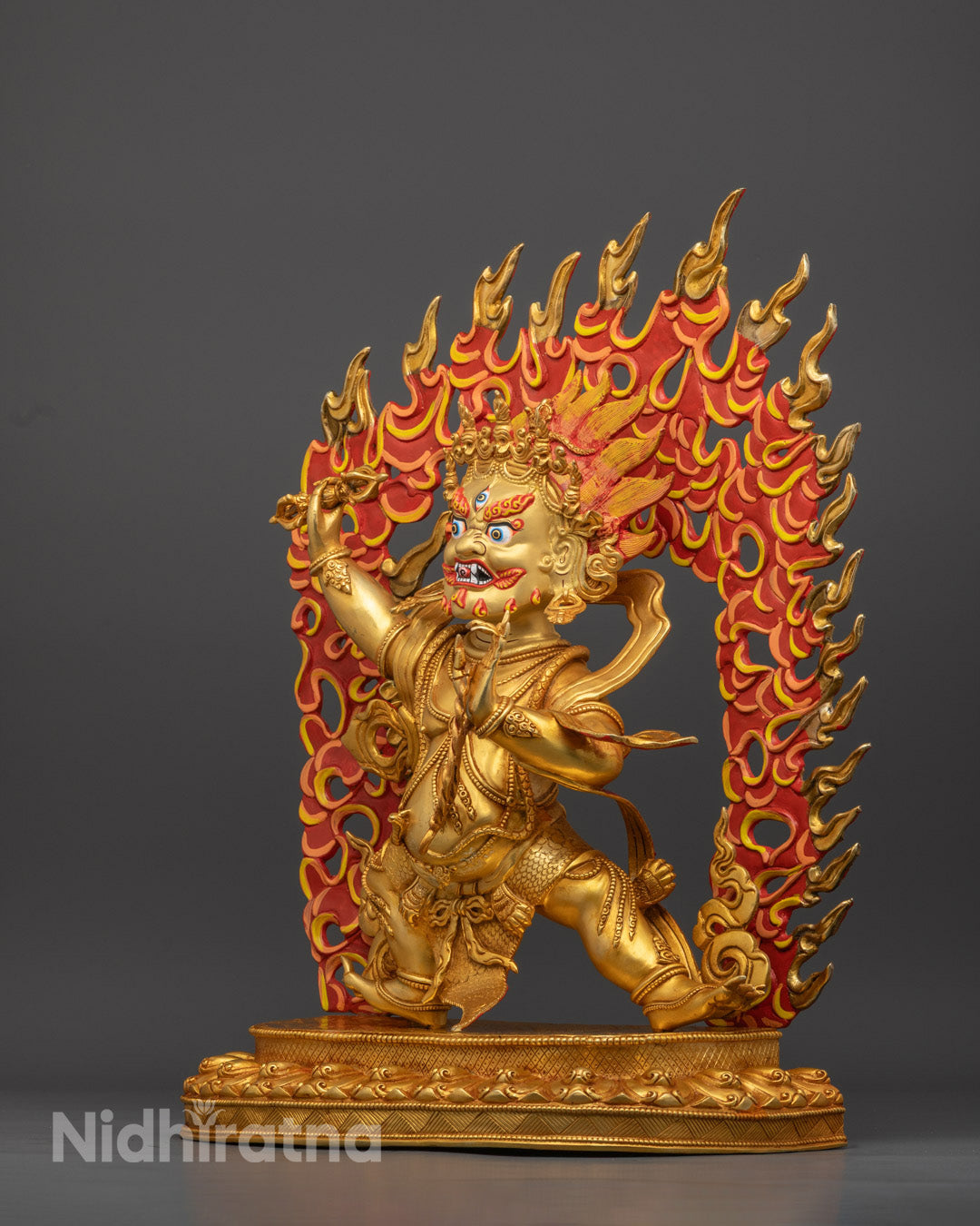 Vajrapani Statue | Sacred Hand-Carved Copper