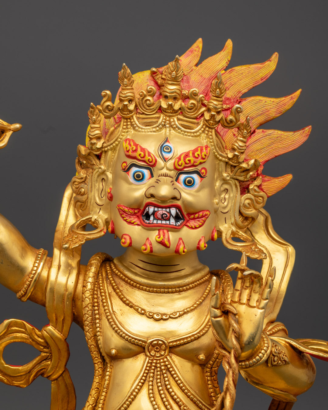 Vajrapani Statue | Sacred Hand-Carved Copper