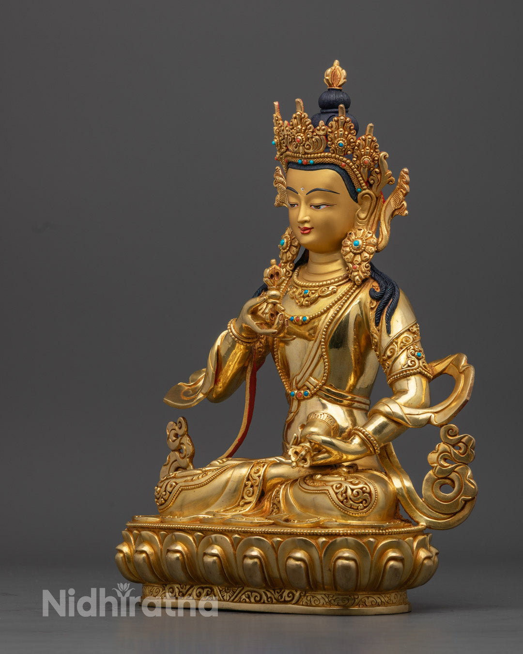 Vajrasattva Statue | Traditional Nepalese Buddhist Sculpture