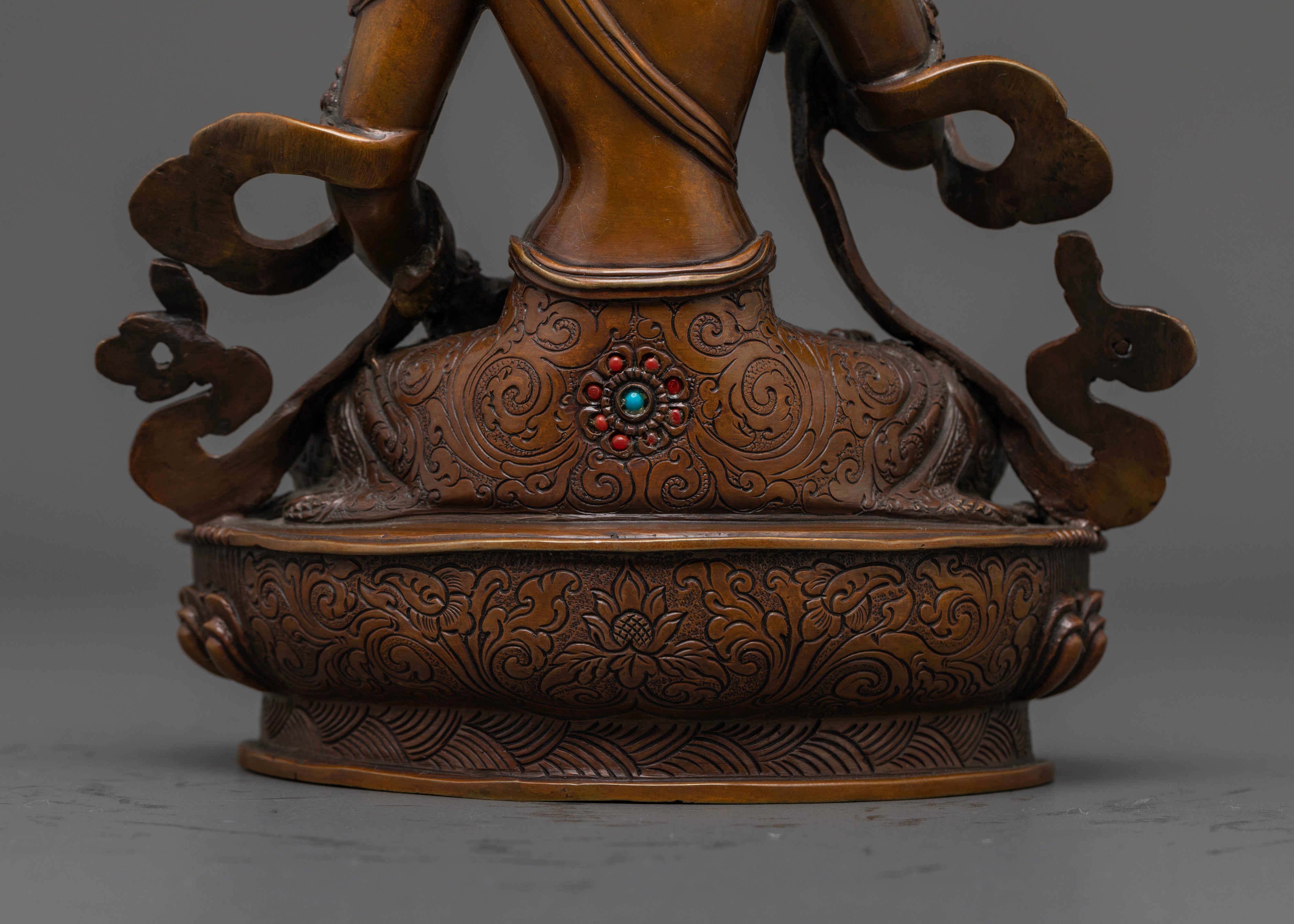 Oxidized Vajrasattva Statue for Spiritual Healing