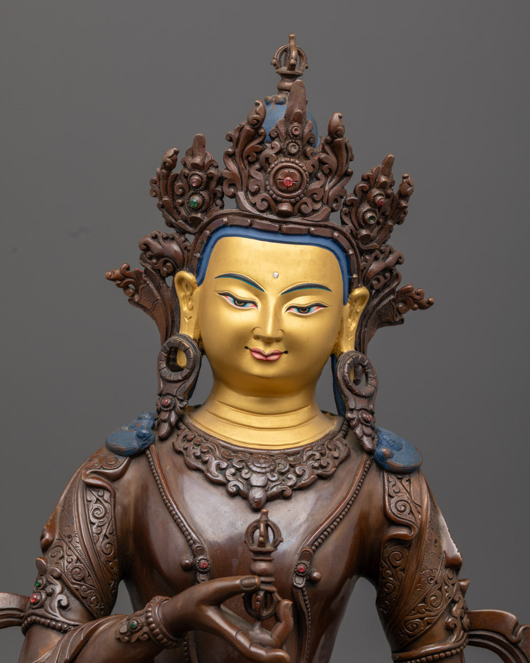 Vajrasattva Statue | Traditional Hand-Carved Buddha