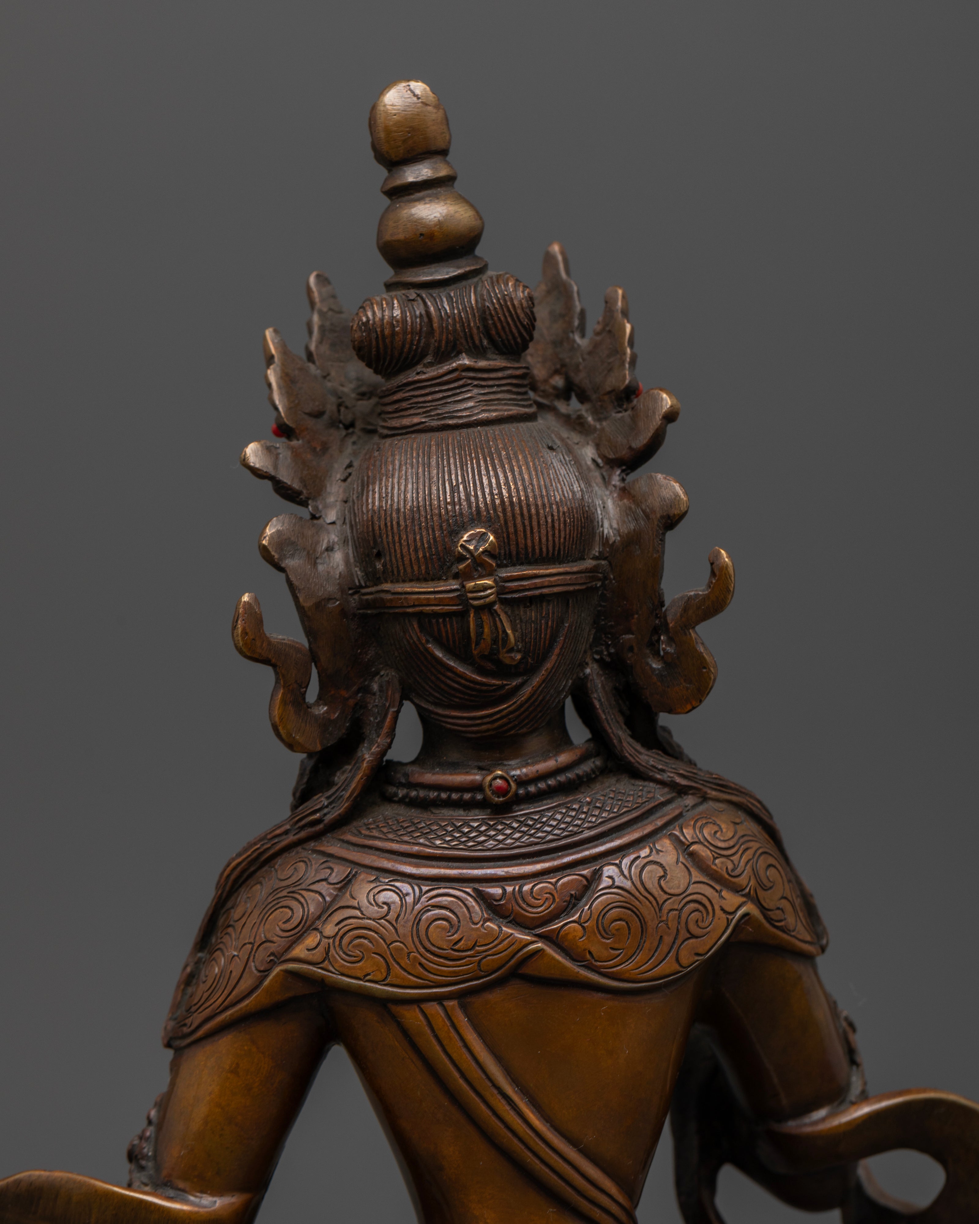 Oxidized Vajrasattva Statue for Spiritual Healing