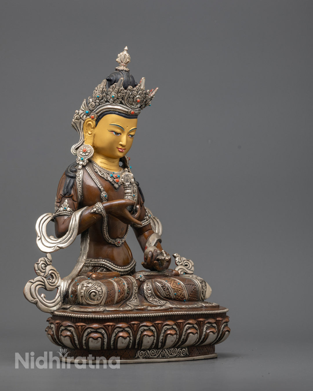 Handmade Vajrasattva Sculpture | Nepalese Buddhist Art