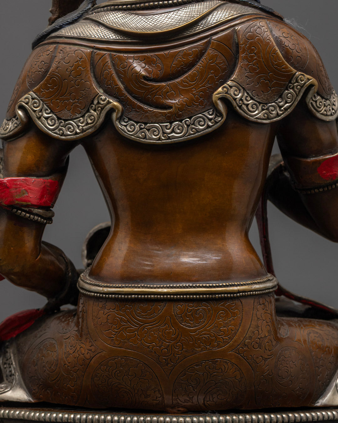 Oxidized Copper Vajrasattva Statue | Sacred Artwork from Nepal