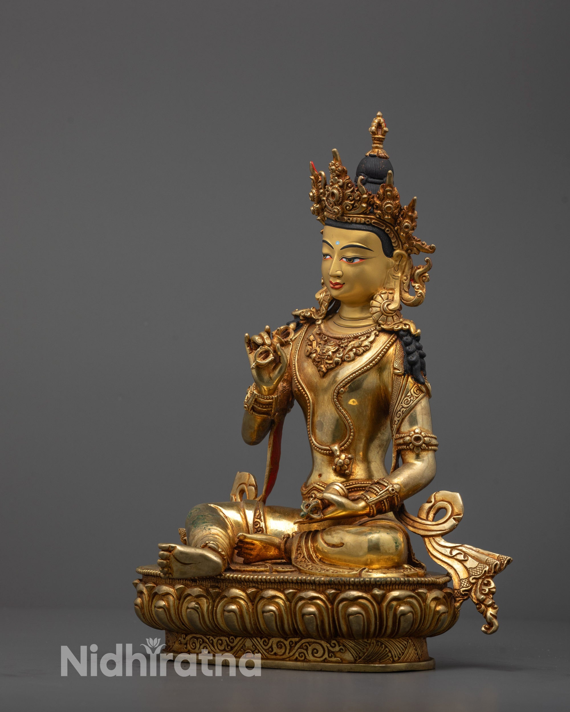 Traditional Vajrasattva Statue | Nepalese Himalayan Buddhist Art