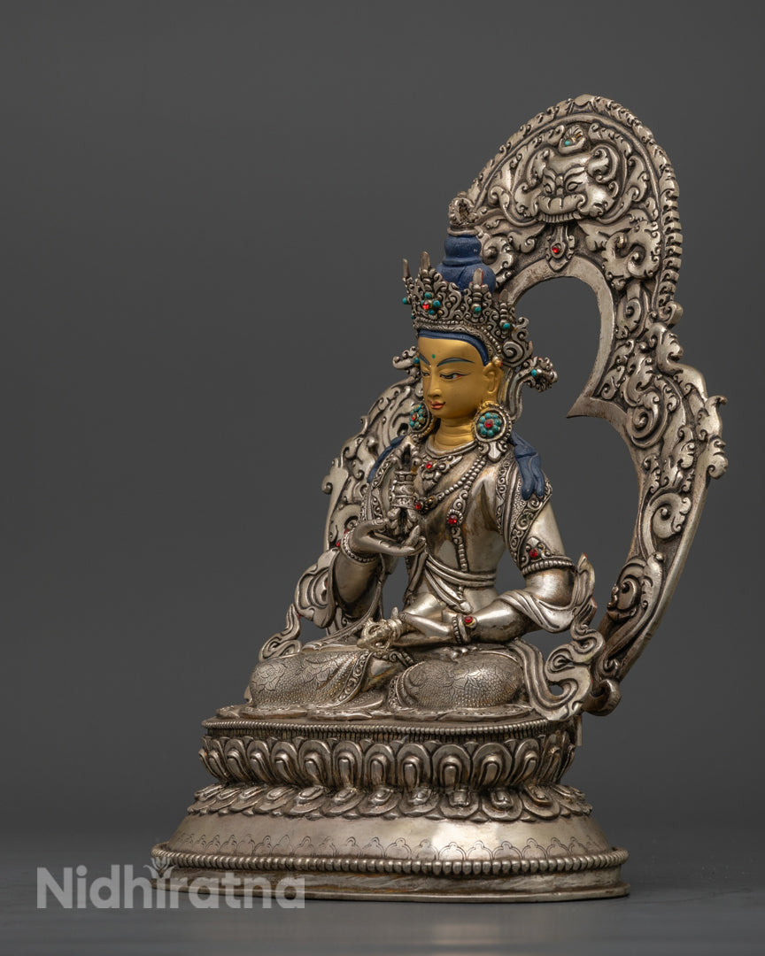 Gold-Plated Vajrasattva Statue | Traditional Himalayan Craftsmanship