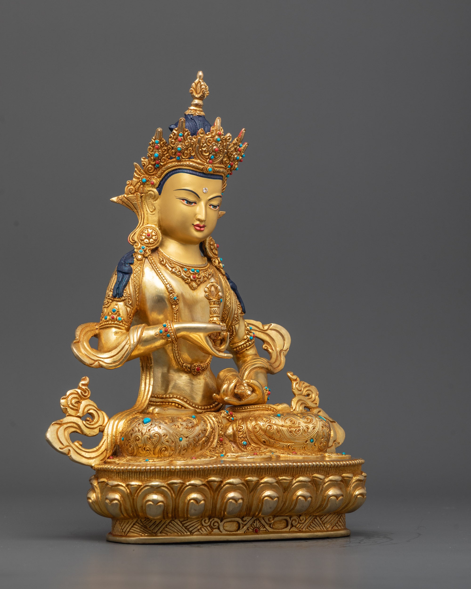 Handcrafted Vajrasattva Statue with Fine Detailing | Nepal Traditional Art