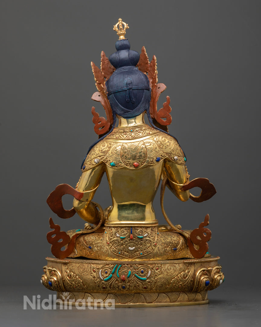 Vajrasattva Bodhisattva Statue | Sacred Tibetan Sculpture