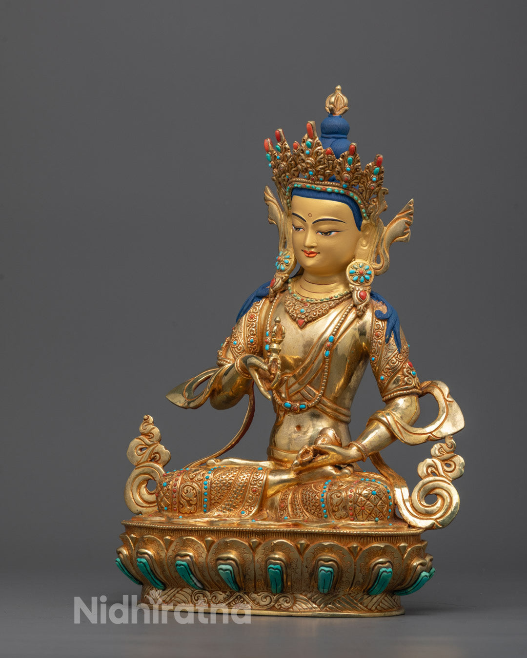 Tibetan Vajrasattva Sculpture | Buddhist Statue for Meditation