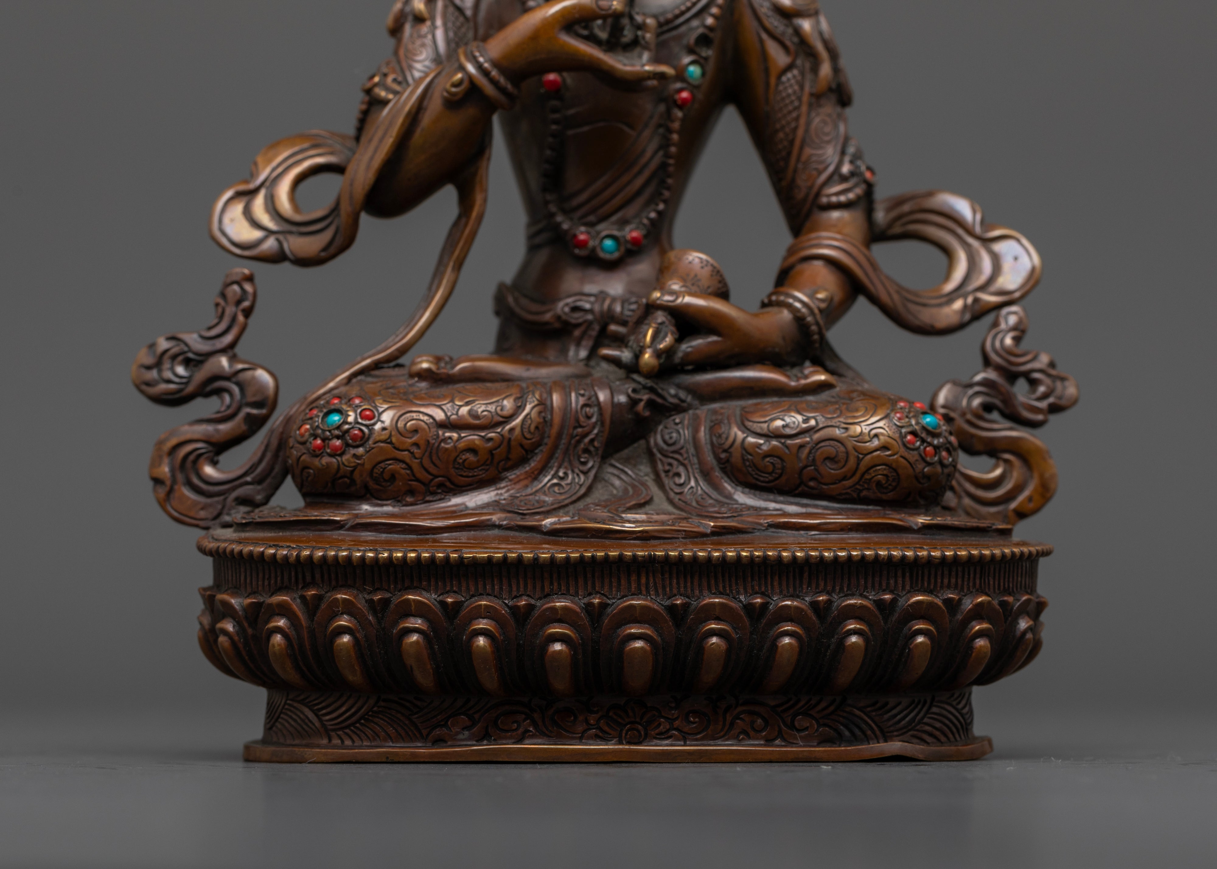 Oxidized Vajrasattva Statue for Spiritual Healing