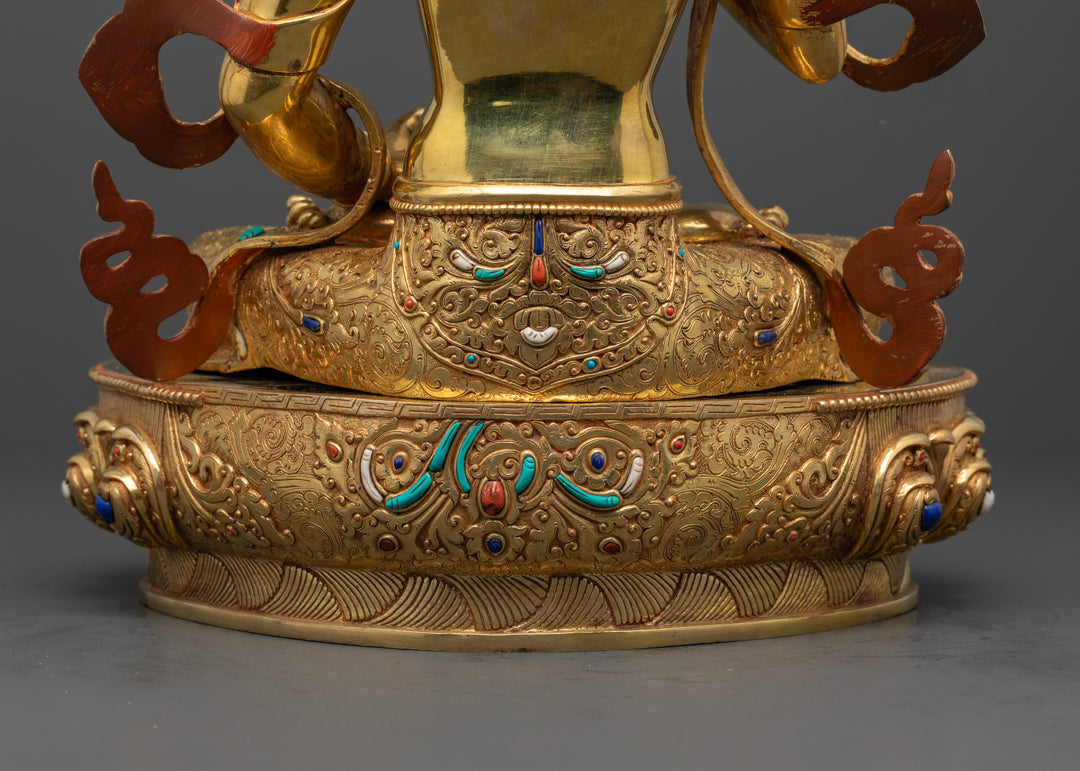 Vajrasattva Bodhisattva Statue | Sacred Tibetan Sculpture