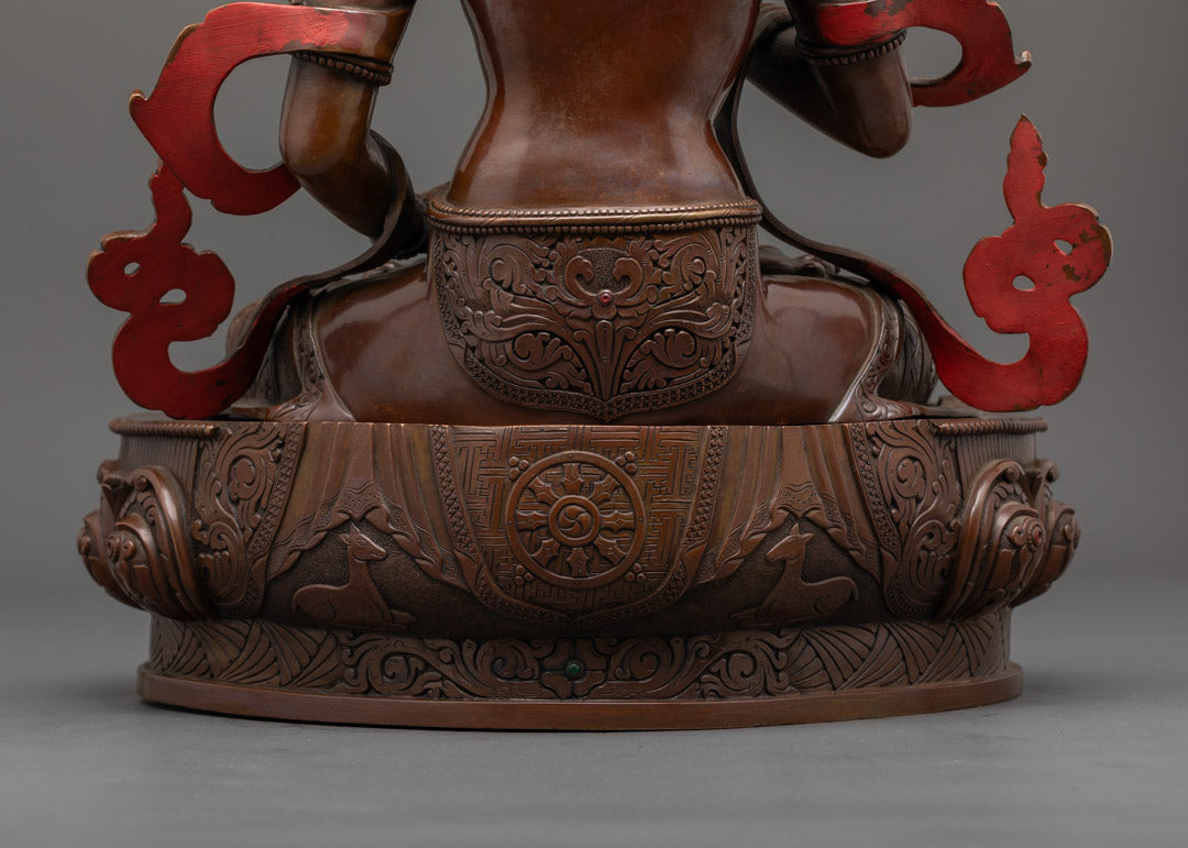 Vajrasattva Statue | Traditional Hand-Carved Buddha