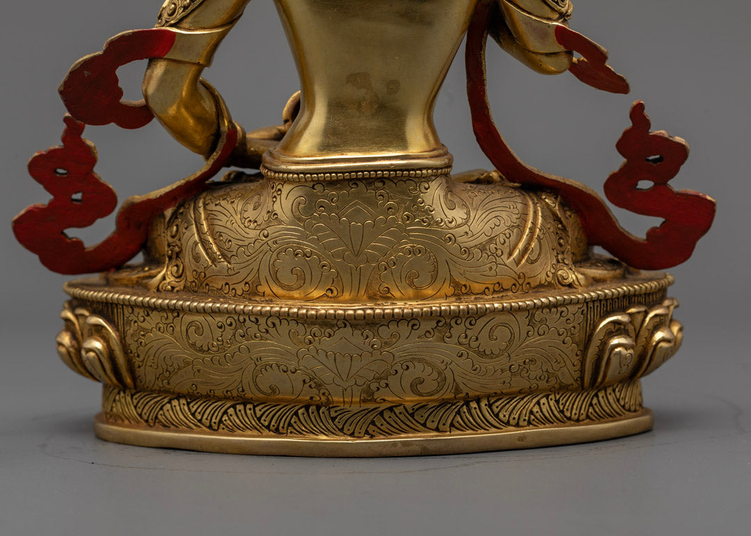 9.84" Inch Gold-Gilded Vajrasattva Statue