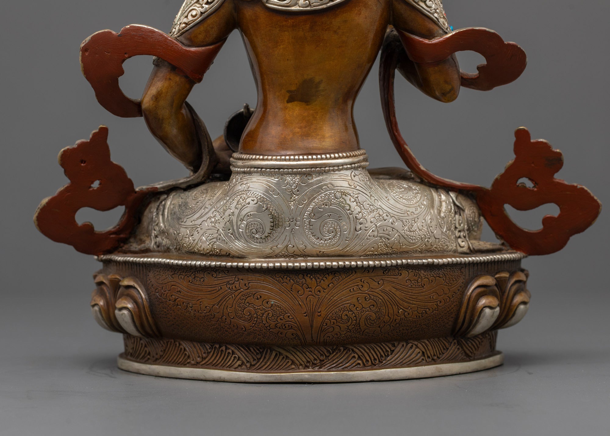 Oxidized Vajrasattva Statue | Handcrafted Tibetan Buddhist Artwork
