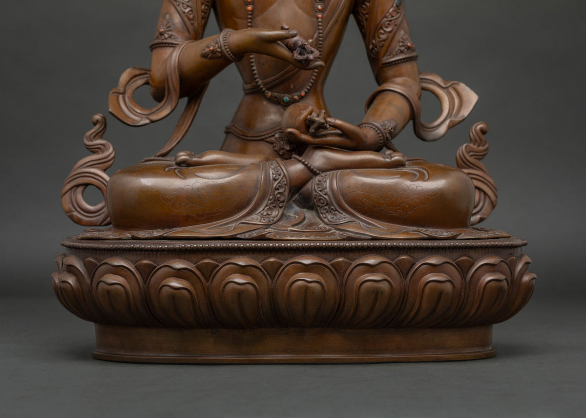 Traditional Vajrasattva Statue from Nepal | Purification Buddha Figure