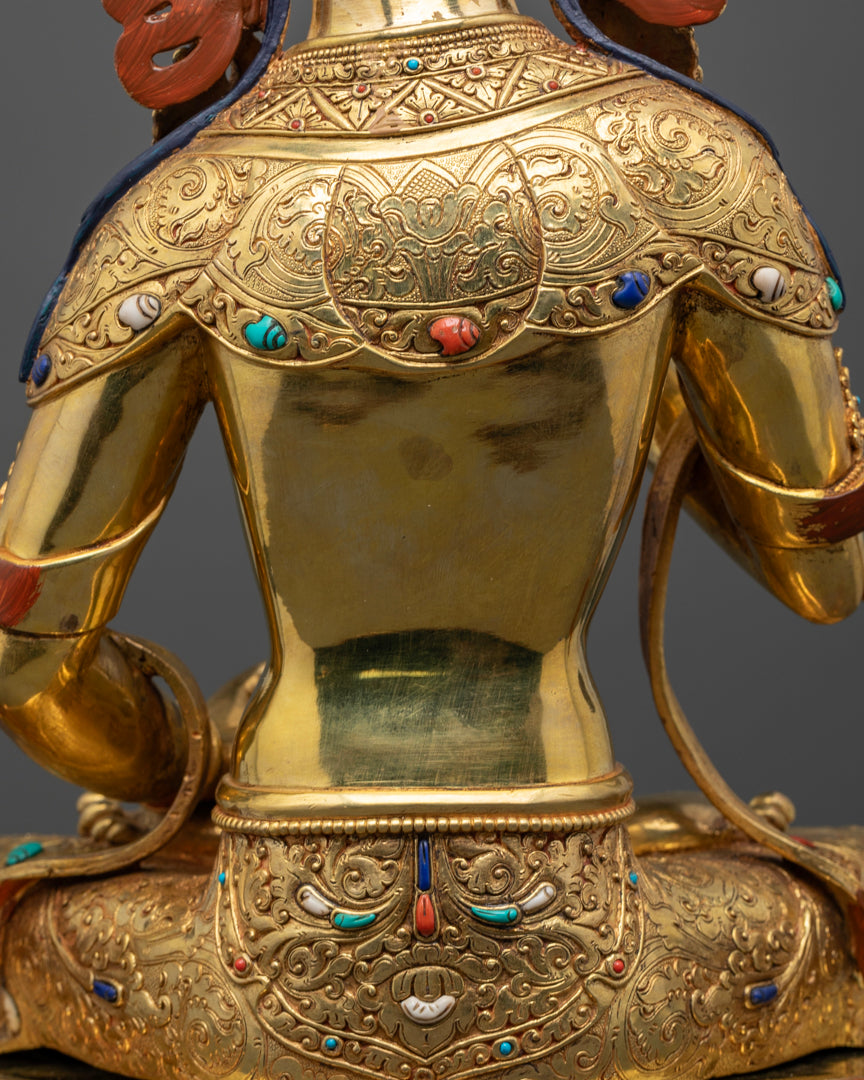 Vajrasattva Bodhisattva Statue | Sacred Tibetan Sculpture