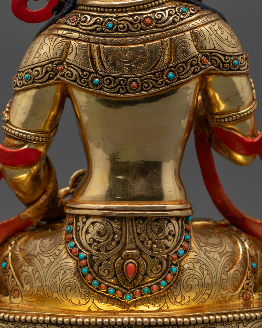 Buddhist Vajrasattva Statue | 24k Gold Gilded