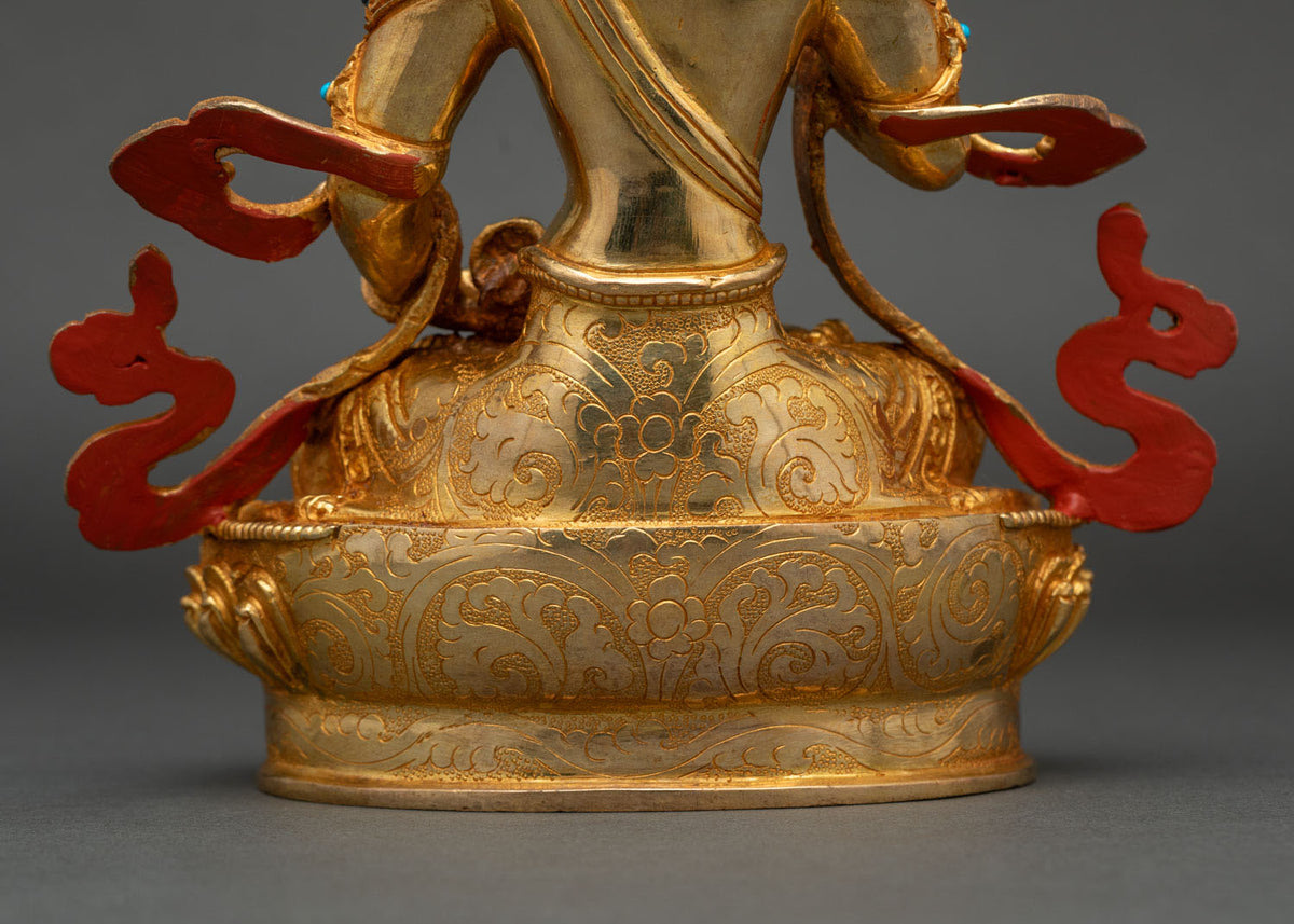 24K Gold Gilded Vajrasattva Statue | Handcrafted in Nepal