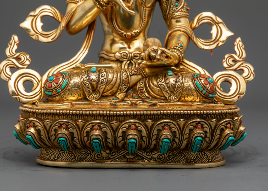 Buddhist Vajrasattva Statue | 24k Gold Gilded