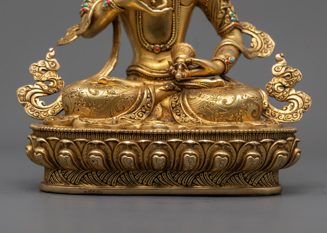 9.84" Inch Gold-Gilded Vajrasattva Statue