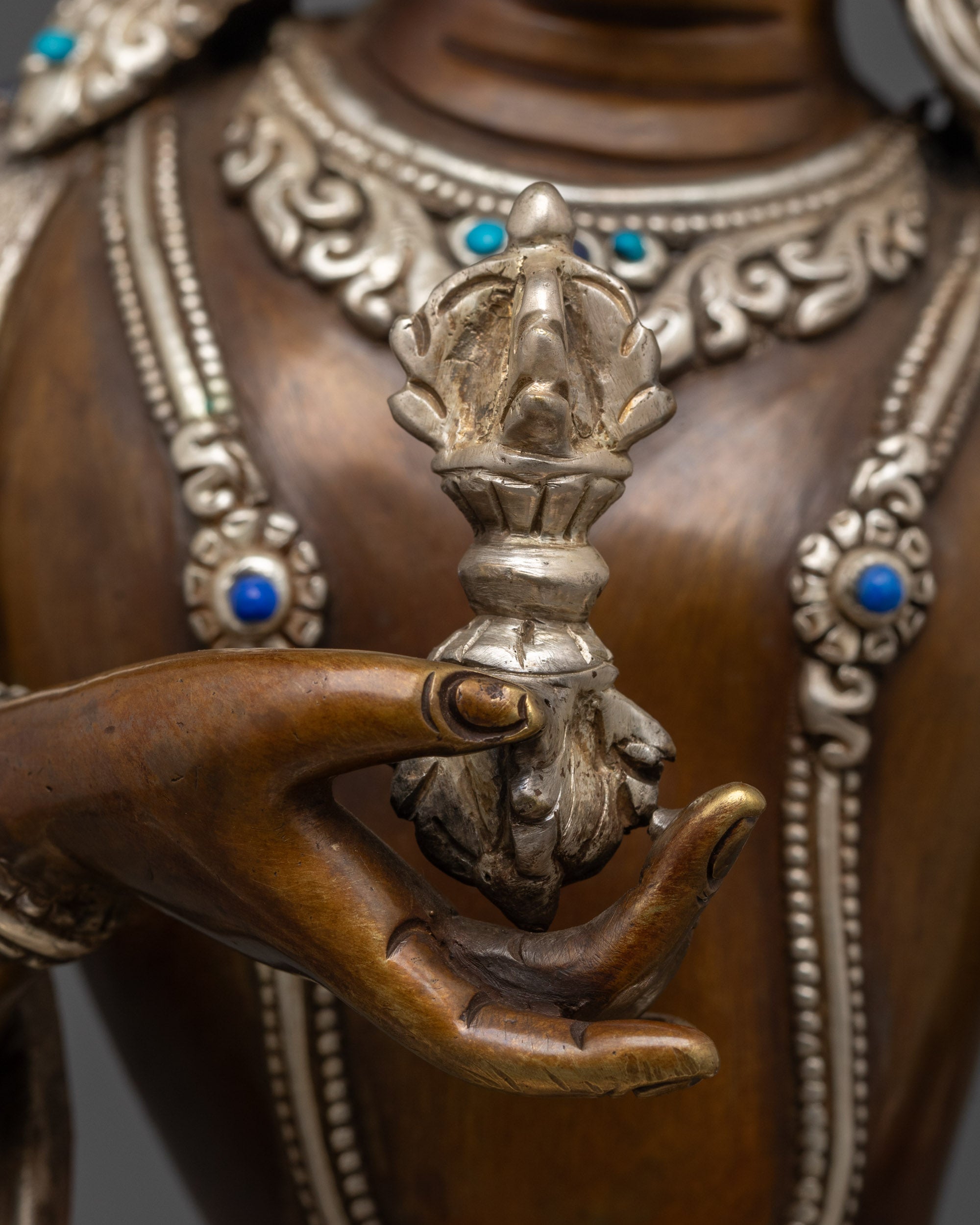 Oxidized Vajrasattva Statue | Handcrafted Tibetan Buddhist Artwork