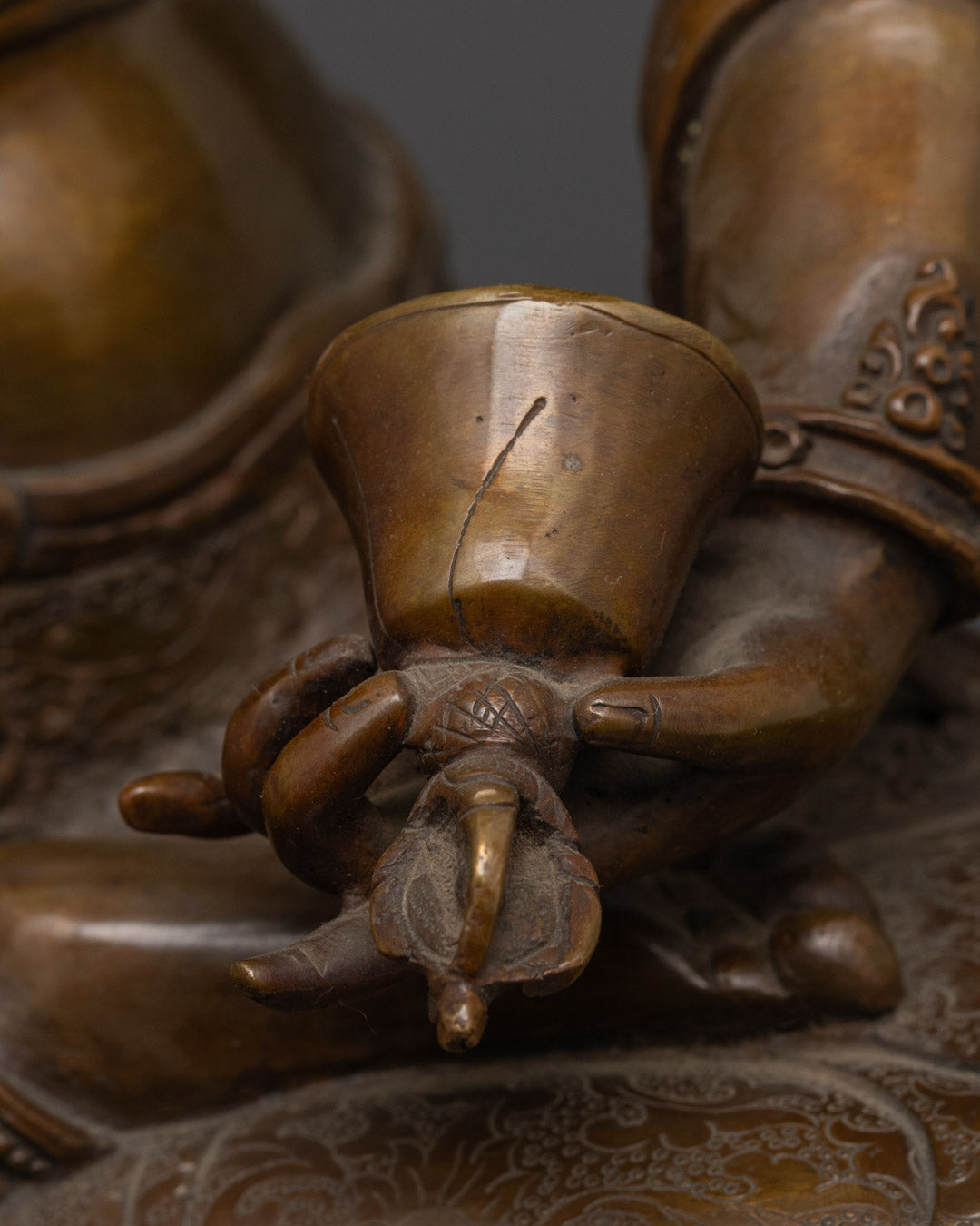 Sacred Vajrasattva Statue | Traditional Nepalese Lost Wax Art