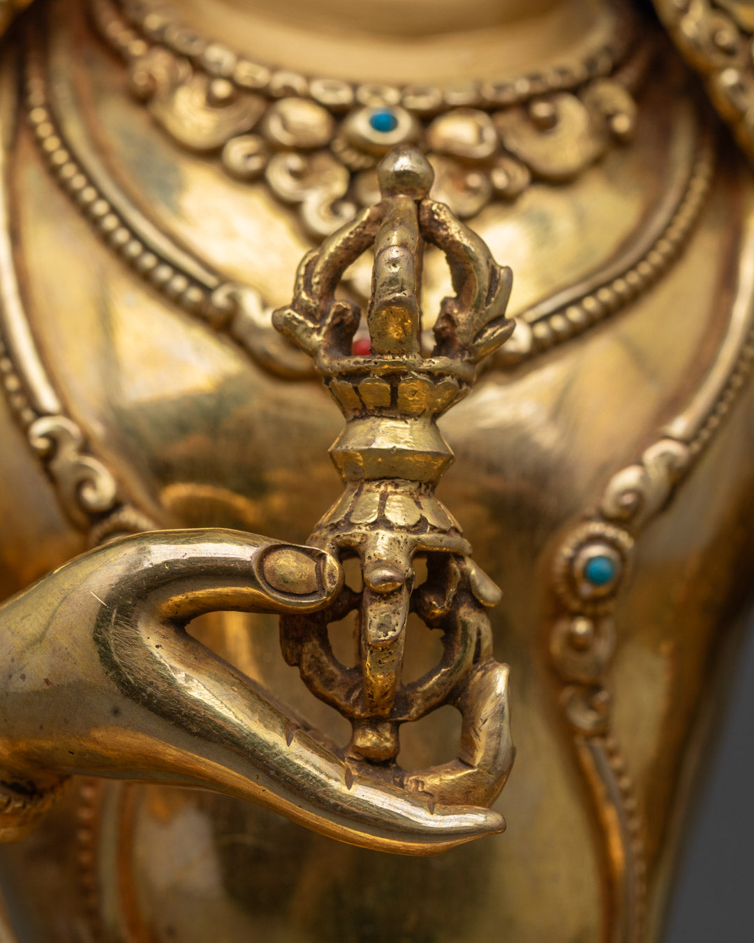 Sacred Vajrasattva Sculpture | Nepalese Hand-Carved